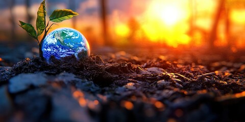 global warming and climate change environmentalism concept