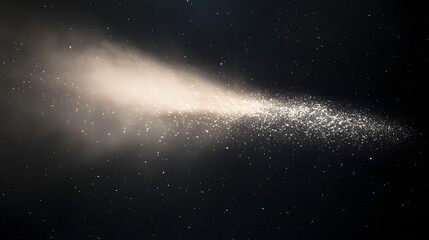 Ethereal Rays of Light Casting a Magical Glow on Dust