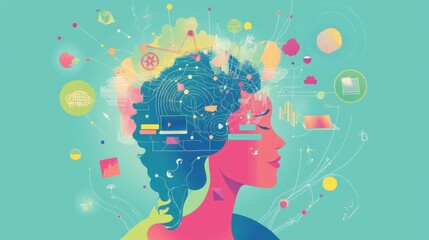 Abstract Art Representing Creativity and Innovation in Modern Society