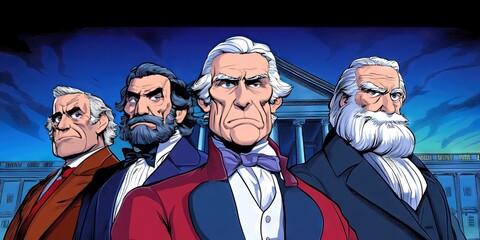 comic founding fathers from 1776 in modern times