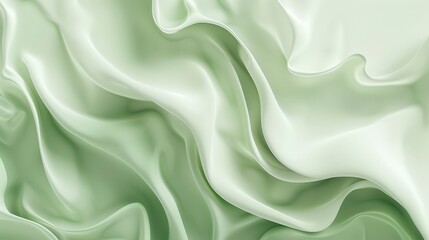 Obraz premium Abstract Green Silk Drape Texture