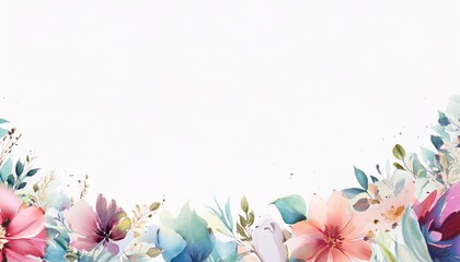 Watercolor border isolated on geometric, pattern, technology, black, dark, texture, abstract, modern, background, futuristic, wallpaper, digital, wall, grey, textured, blank, surf, artistic background