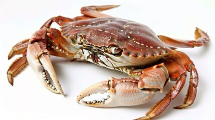 A Dynamic Visual of a Lively Swimming Crab in Its Natural Habitat. This fascinating crustacean, with its distinct claws and quick - moving legs, is a common sight in coastal waters