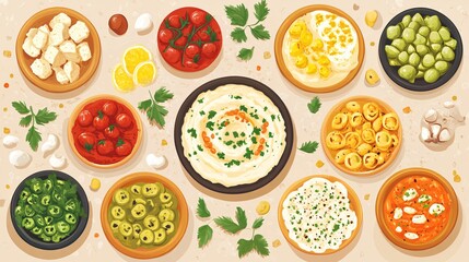 Hummus Day Celebration Flat Vector Illustration for Festive Marketing Campaigns