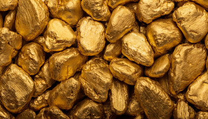 Obraz premium arrière-plan d'une surface de pierres d'or naturelles polies, texture dorée