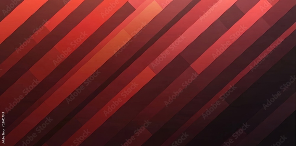 Wall mural a red-colored abstract background featuring overlapping triangle shapes