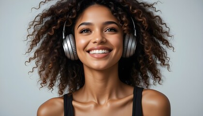 woman listening to music