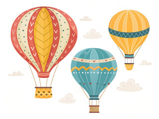 Naklejka premium hot air balloon