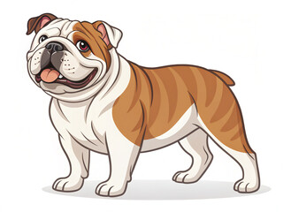 Obraz premium english bulldog cartoon