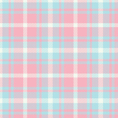 Soft powder blue pastel plaid pattern