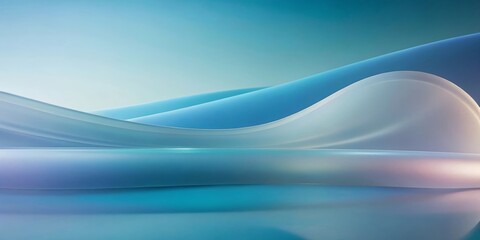 Obraz premium Abstract Blue Landscape Wallpaper