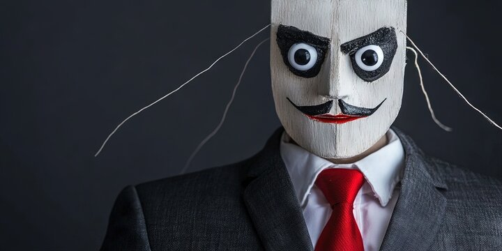 corporate corruption concept with anonymous executive and kickback hush money