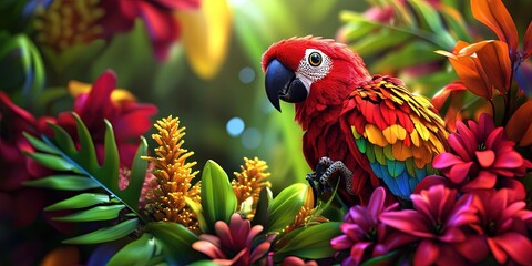 Fototapeta premium biodiversity concept with various flora and fauna