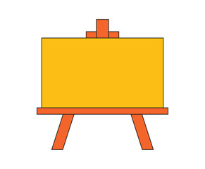 Obraz premium Illustration retro write board unique design