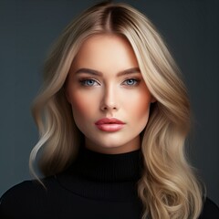 Fototapeta premium Hübsche junge blonde Frau
