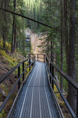 Walkway in Johnson Canyon, Banff National Park, Canada