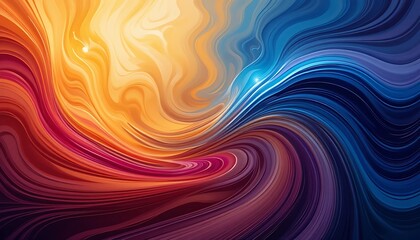 Abstract Swirling Colors Dynamic Fluid Art Design