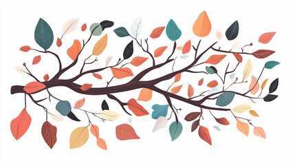 Botanical Foliage Vector Illustration for Nature Design Projects