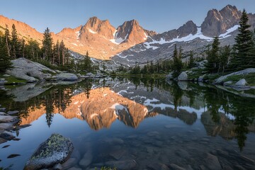 Obraz premium Majestic Mountain Ranges Captured in Stunning Detail