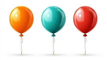 Colorful Balloons in Bright Shades for Celebration Decor
