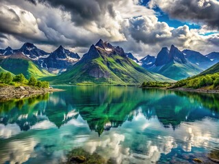 Majestic mountains meet tranquil fjords in the Lyngen Alps, Norway: a photographer's paradise.
