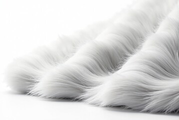 Light Gray Angora Fur, Elegant Studio Shot