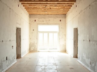 Empty Hallway Renovation - Bright & Bold