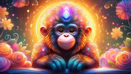 Naklejka premium Orang Utan