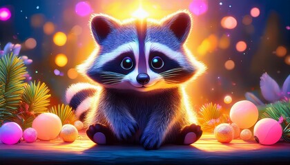 Niedlicher Waschbär