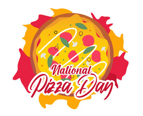 delicious pizza on National Pizza Day