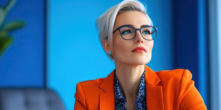 nonbinary business, executive in corporate office