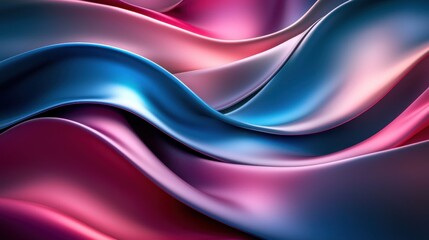 Abstract Colorful Waves: A Symphony of Blue and Pink Hues