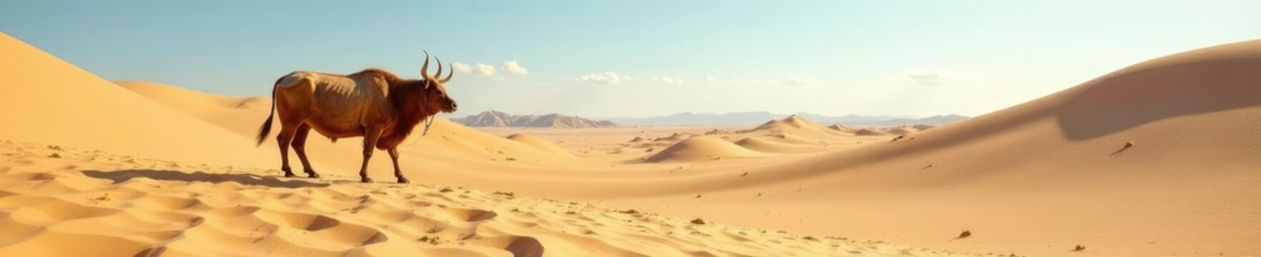 Luftgetrocknete Scholle mit Moos w?chst aus dem Sand, geological formations, desert vegetation, sand