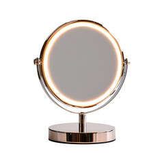 Elegant Vanity Mirror with LED Lighting Isolated on Transparent Background