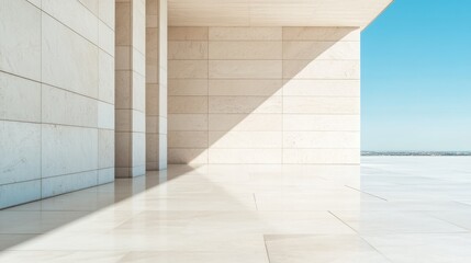 Obraz premium Contemporary architecture showcasing bold lines and elegant design elements