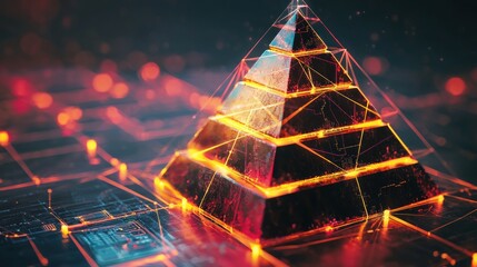 Illuminated Pyramid: A Digital Masterpiece