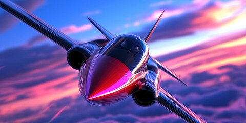 aerodynamic - concept airplane with aerodynamic design