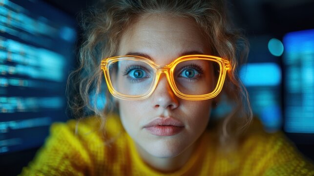 Late night coding session of a dedicated software developer at home