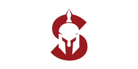 S apartan logo ,with simple concept