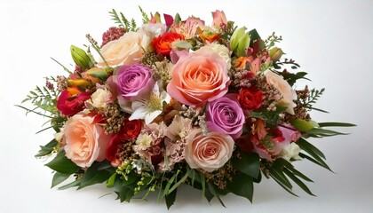 Generated image  Luxurious wedding bouquet featuring a variety of beautiful blooms