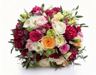 Generated image  Luxurious wedding bouquet featuring a variety of beautiful blooms