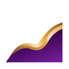 Elegance Wavy Gold Banner Framing Border