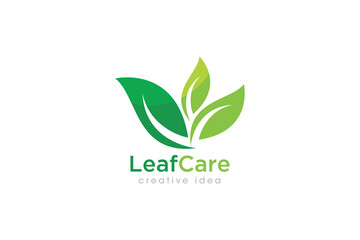 Creative Leaf Concept Logo Design Template