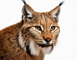 Obraz premium Generated image Lynx in front of a white background
