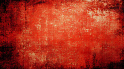 Obraz premium Vibrant Abstract Red Textured Background with Dramatic Brush Patterns