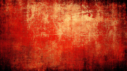 Fototapeta premium Vibrant Abstract Red Textured Background with Dramatic Brush Patterns