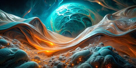 Obraz premium Alien Planet Landscape