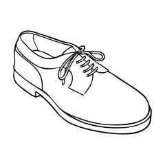shoe sketch vector illustration