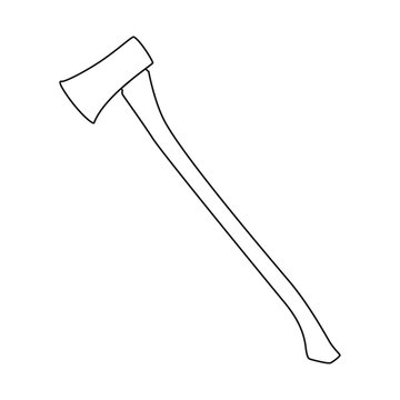 recommend clip art: axe outline vector illustration