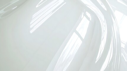 Obraz premium Abstract White Swirling Surface Light Reflections